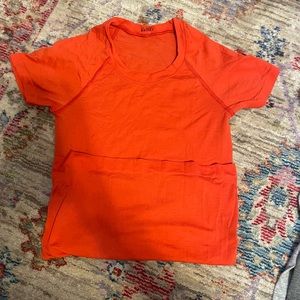 Red-Orange Swiftly Tech Short Sleeve Shirt 2.0
